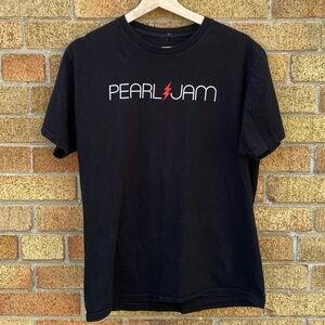 Y2K Pearl Jam Band Tour T Shirt Mind Your Manners 2016 Black